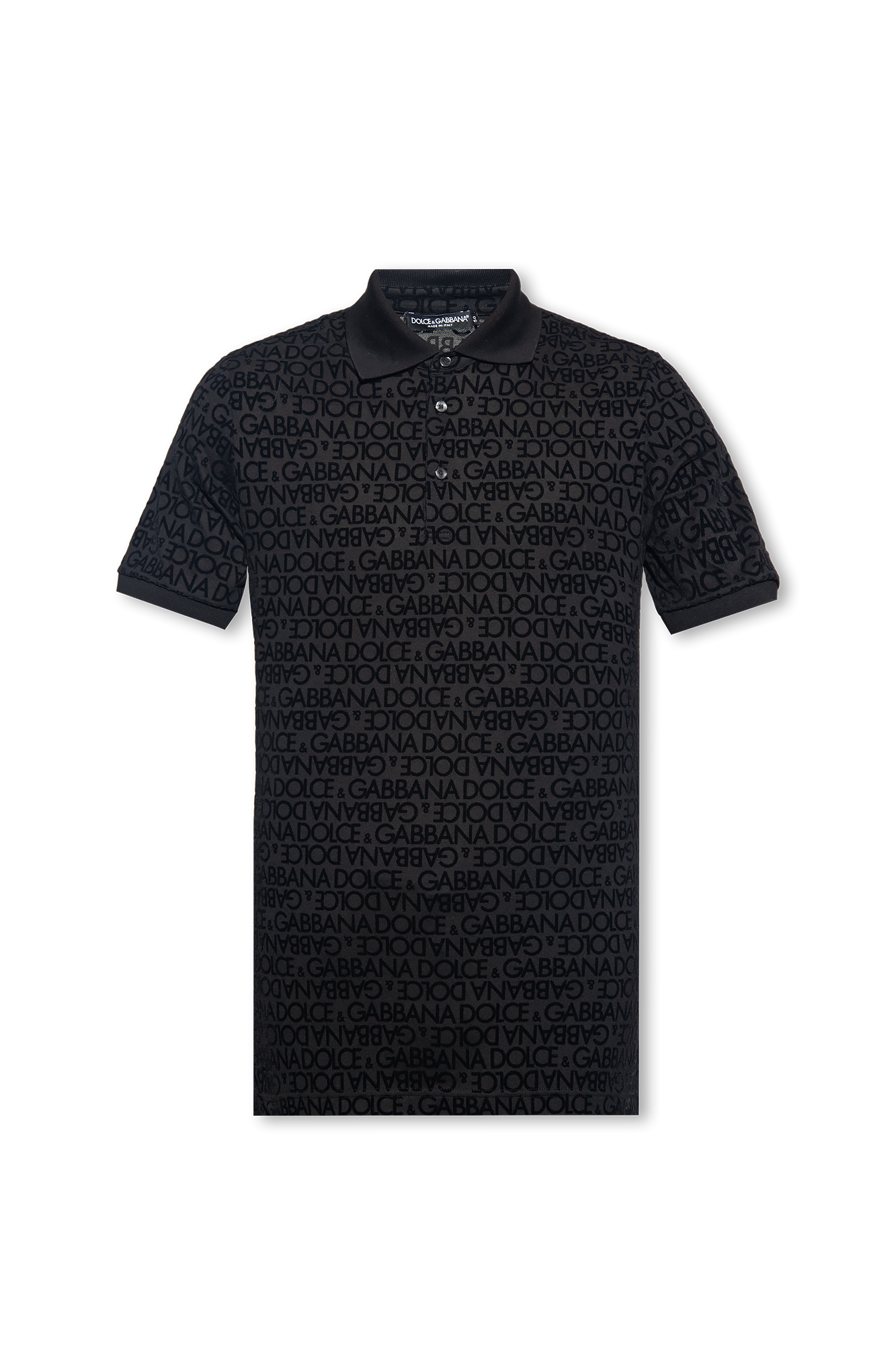 Black Polo shirt with logo Dolce & Gabbana - GenesinlifeShops